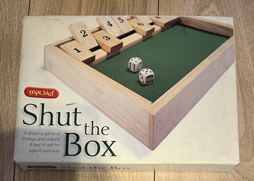 Shut the box wooden dice - the,