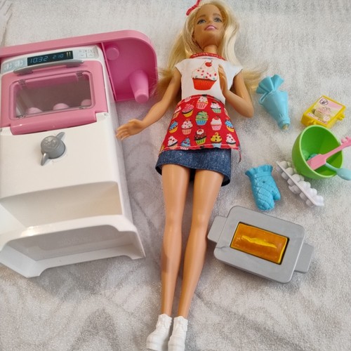 Barbie doll house baking oven - house,