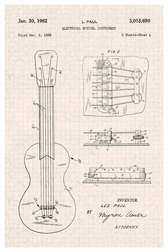 Les paul electric guitar - les,