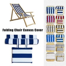 Beach Chair Canvas Seat Covers Folding Deck Chair Replacement Cover 115*4DFR