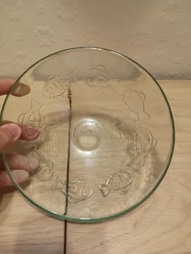 Recycled glass serving bowl - glass,