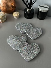 Drinks Coasters Heart Shaped