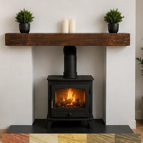 Solid mantel beam - mantel, chunky