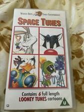 SPACE TUNES WARNER BROS VHS  S014943￼LOONEY TUNES 6 CARTOONS