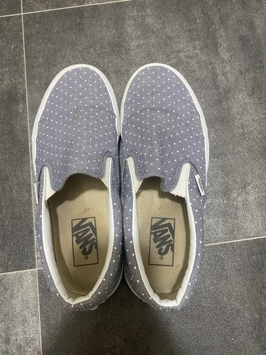 Vans slip ons - light, blue