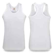 1 or 2 MENS GYM VEST BODYBUILDING MUSCLE STRINGER RIBBED VEST RACERBACK FITNESS 