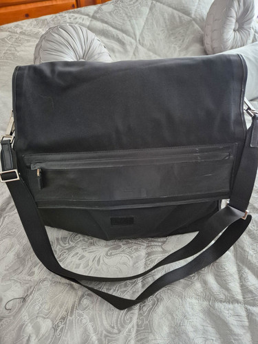 Gucci black nylon leather - &,