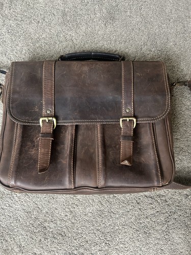 Vintage real leather - real, satchel