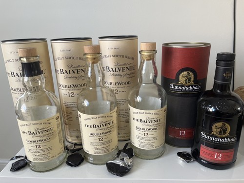 Whisky bottles empty 3 - 4, [empty]: