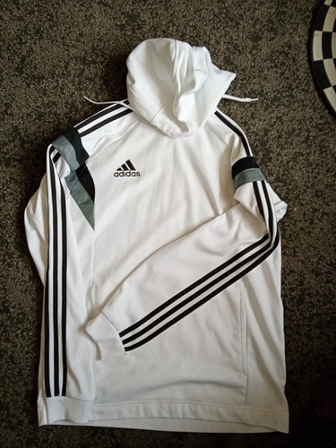 Adidas hoodie top - top, white