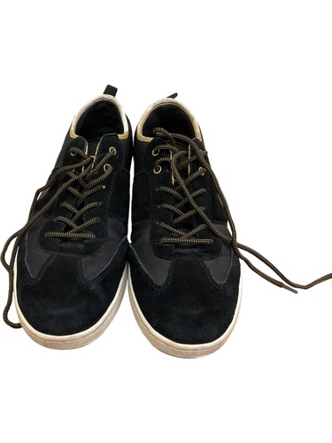 Firetrap black trainers suede - black,