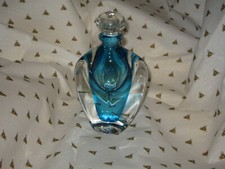 Karlin Rushbrooke Blue Studio Art Glass Perfume/Scent Bottled **Signed