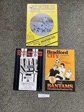 Bundle Of 3 x Bradford City Home & Away Programmes From 1981 Onwards B36