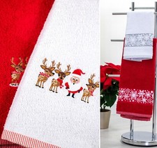 Christmas Towel Set 2pk Hand