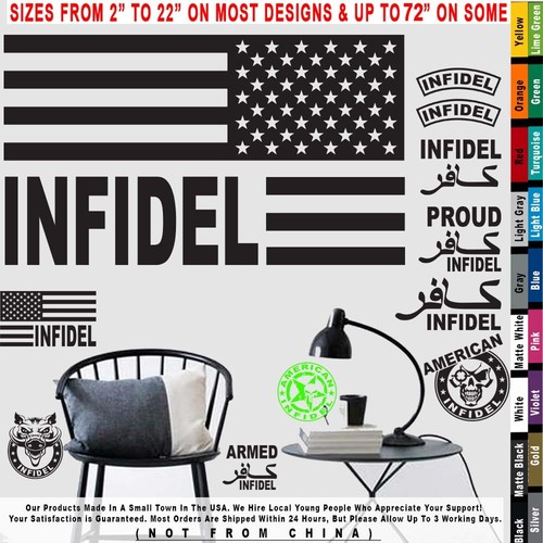Infidel american flag - infidel, stars