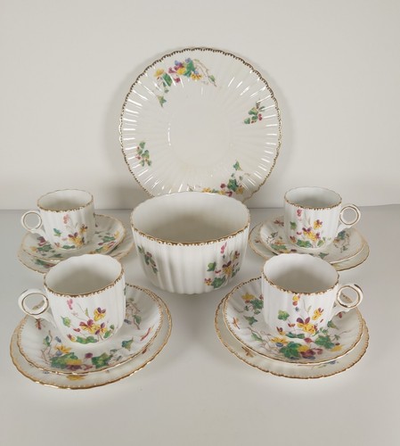 Victorian floral gilded tea - floral,
