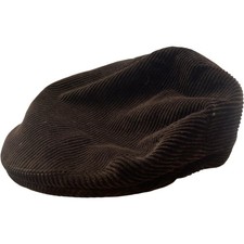 Lock & Hatters Corduroy Brown Flat Cap Men's Classic Style - 7 1/8 58