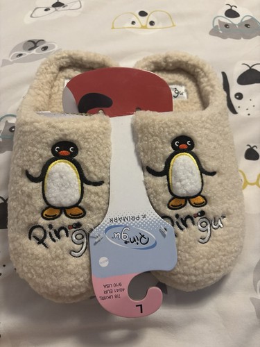 Primark pingu slippers large - large, l