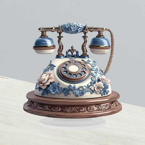 Retro telephone acrylic sign - retro,