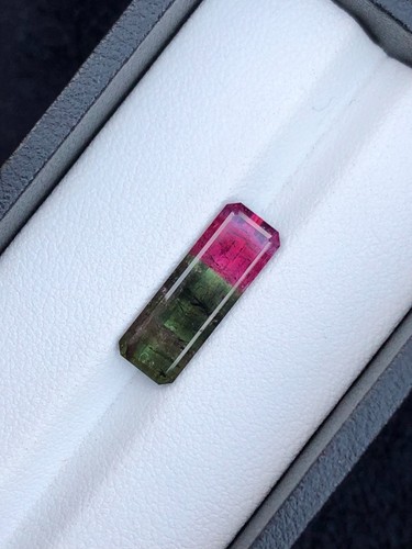 Emerald cut natural watermelon - natural,