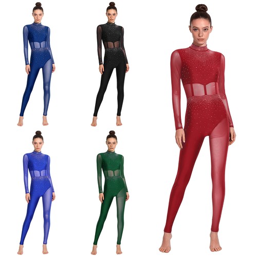 Women dancewear mesh bodysuit - mesh,