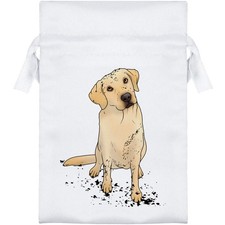 'Muddy Golden Labrador' Satin