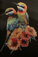 142 Shaped Piece Wooden Jigsaw Puzzle Rainbow Bee-Eaters By Art Australia 