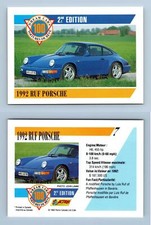 1992 RUF Porsche #7 - Dream Cars 2nd Edition 1992 Panini Trading Card