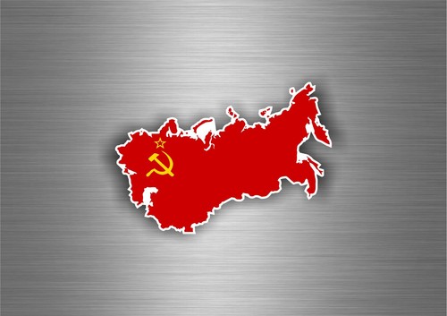 Sticker car ussr flag russia - car,