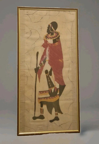 Vintage african batik - vintage, fork