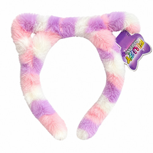 Girls fluffy cat ear headband - girls,