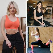 Womens Seamless Comfort Bra Shapewear Sports Stretch Comfy Crop Top Vest Support