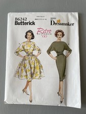 RETRO BUTTERICK '60 PATTERN - B6242 - SIZES 6-14