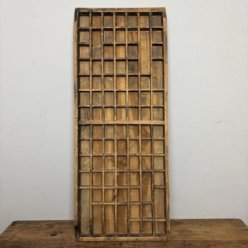 Vintage wooden printers tray - wooden,