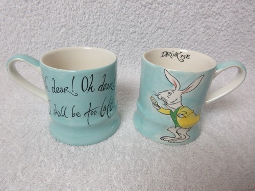 Two white rabbit drink me - rabbit,,
