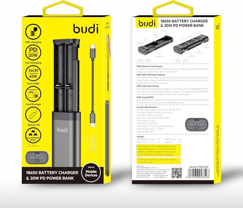 Budi 18650 battery charger - 18650,