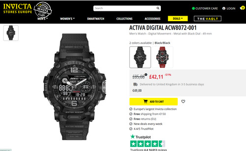 Activa invicta men s - by,