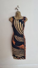 Smart Ronni Nicole Earthy Tones Bodycon Dress With Stretch Size 10