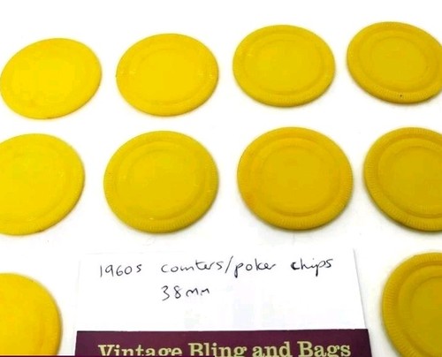 Yellow 38mm vintage games - yellow,