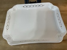 Hartley Greens & Co Handmade Leeds Pottery Creamware  Tray  14 1/2 X11 1/4