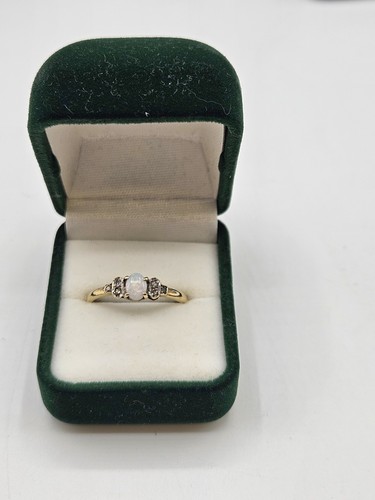 Vintage 9ct gold opal - vintage,