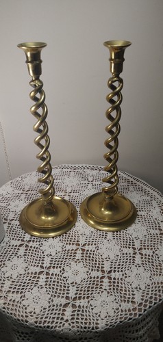 Pair antique victorian cast - antique,