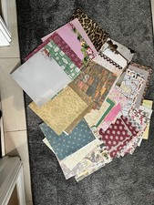 Assorted 40 Sheets 12x12 Paper Mixed Bundle Scrapbook Craft Scrapbooking Paper