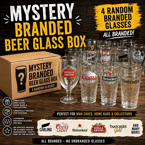 Mystery branded beer - branded,