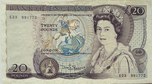 Bank england 20 - £20, note