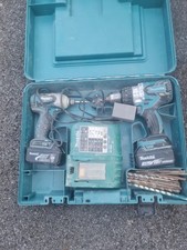 Makita Complete Drill Tool Box Case with Bits Set, Good Condition.