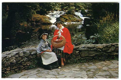 1970 postcard ladies - ladies, welsh