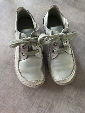 Ladies Clark’s Funny Dream Polyvelts Shoes Size 5 Duck Egg Pale Blue Lace Ups