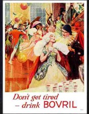 Advert Photo 31 dont get tired drink bovril
