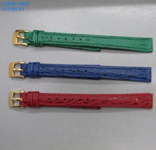 LUXURY VAN CLEEF & ARPELS 3 SOLID 750 18CT GOLD LADYS LEATHER WATCH STRAPS + BOX